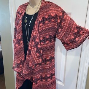 LuLaRoe Monroe Kimono Size Small (fits size 0-12)